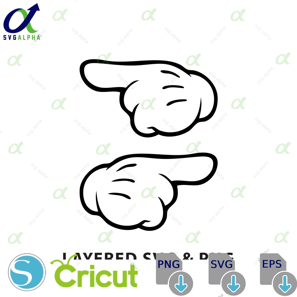 Hands - Svg Png File Instant Digital Download - Iconic